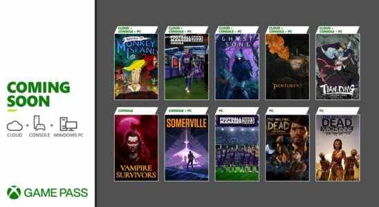 Xbox Game Pass ajoute Return to Monkey Island, Vampire Survivors, Somerville et plus début novembre