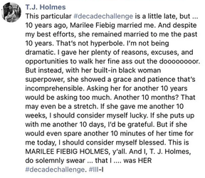 TJ Holmes a plaisanté sur le fait de donner à sa femme des 