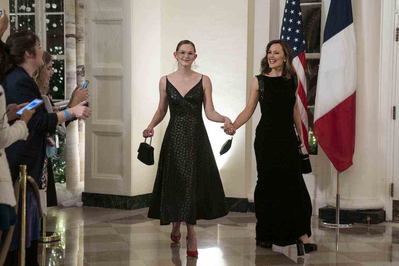 Jennifer Garner et sa fille Violet dans des robes assorties