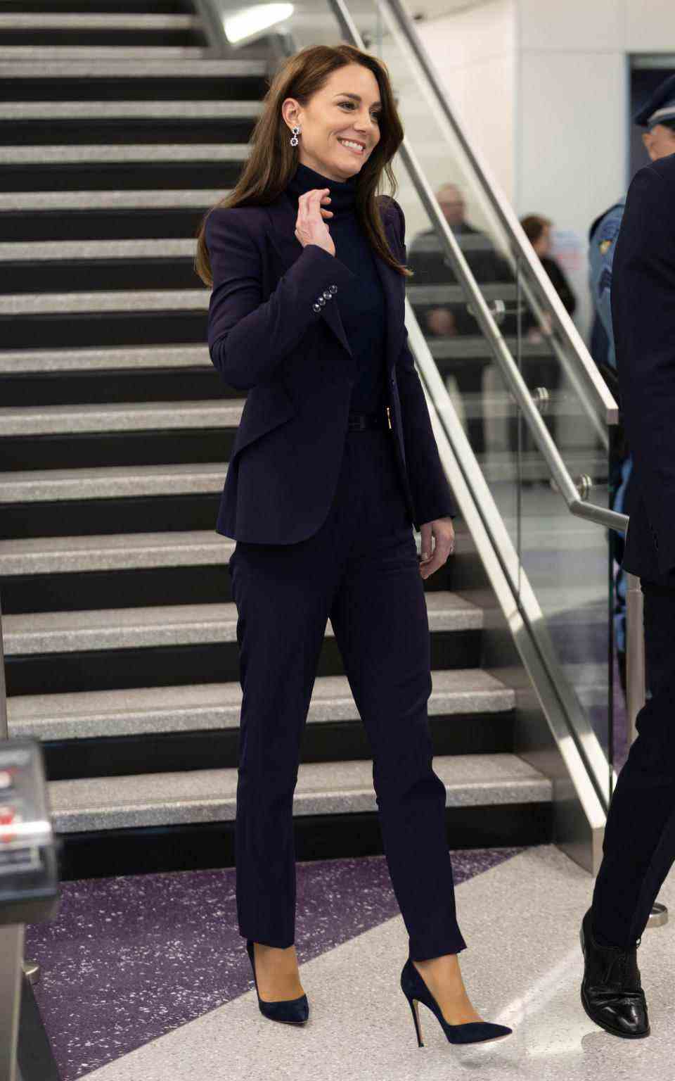 Catherine, princesse de Galles arrive à l'aéroport international de Logan à Boston, Massachusetts