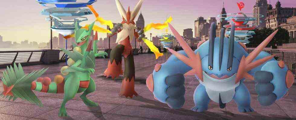 Mega Sceptile, Blaziken et Swampert font leurs débuts dans l'événement Pokémon GO la semaine prochaine