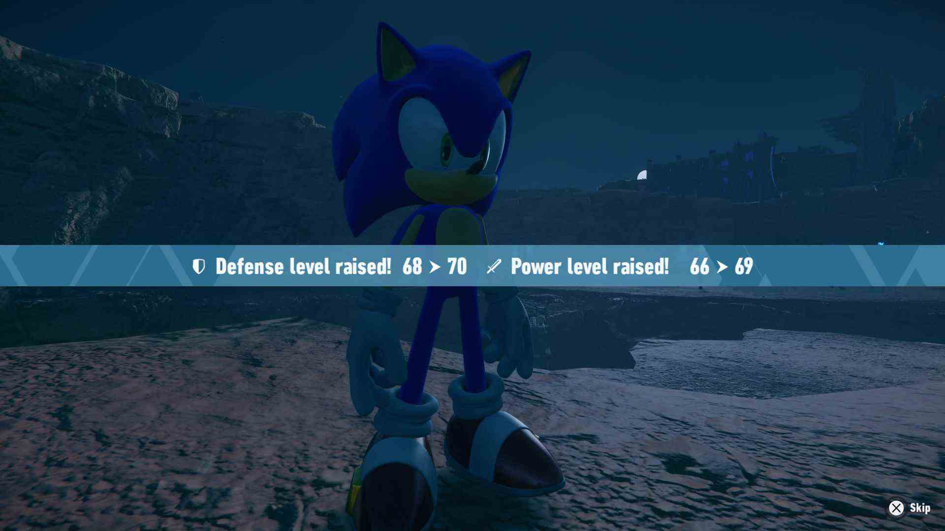 Capture d'écran de la revue Sonic Frontiers PS5