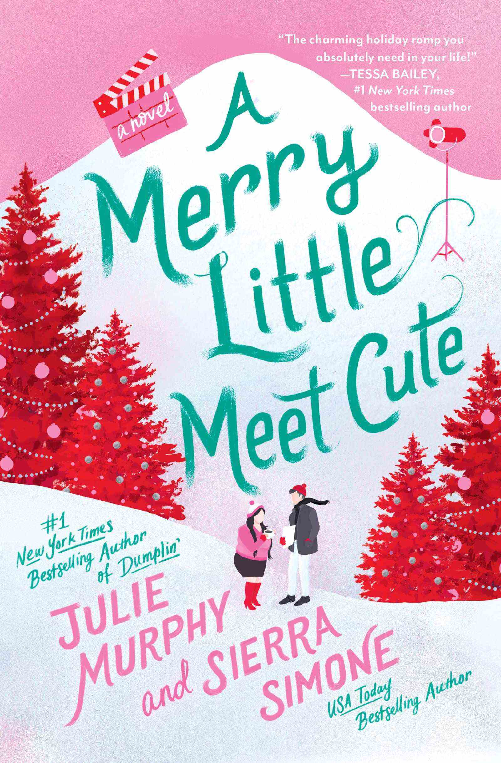 couverture de A Merry Little Meet Cute couverture de Julie Murphy et Sierra Simone