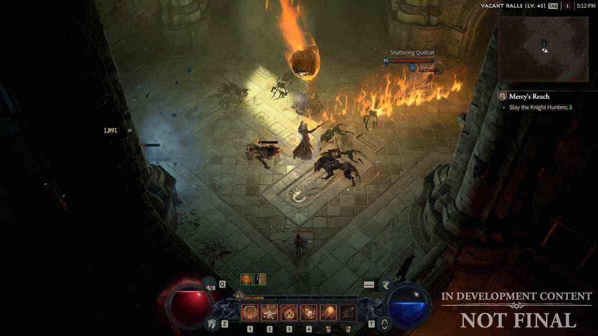 Les classes de sorciers libèrent une traînée de feu et appellent une boule de feu enflammée montrant des compétences basées sur le feu dans Diablo 4