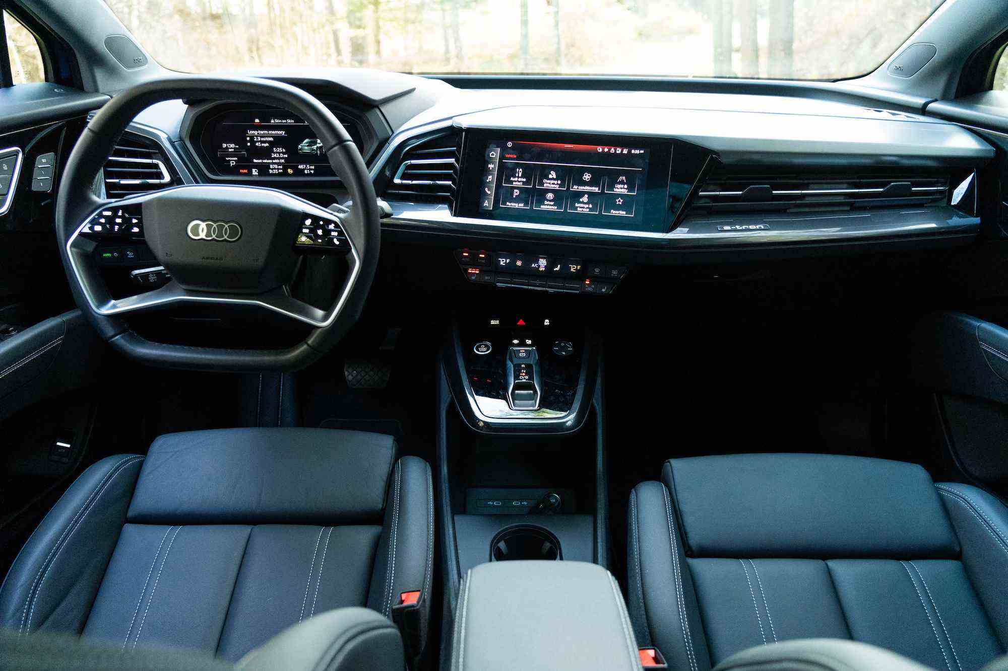 Essai intérieur de l'Audi Q4 50 E-Tron 2022
