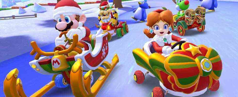 Circuit GBA festif ajouté à la tournée Mario Kart pour les fêtes