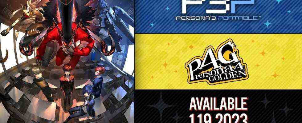 Persona 3 Portable, Persona 4 Golden détaillent les nouvelles fonctionnalités pour la sortie de Switch