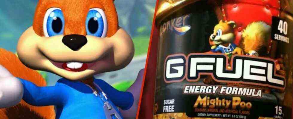 Aléatoire : G-Fuel révèle une formule énergétique basée sur le "Great Mighty Poo" de Conker
