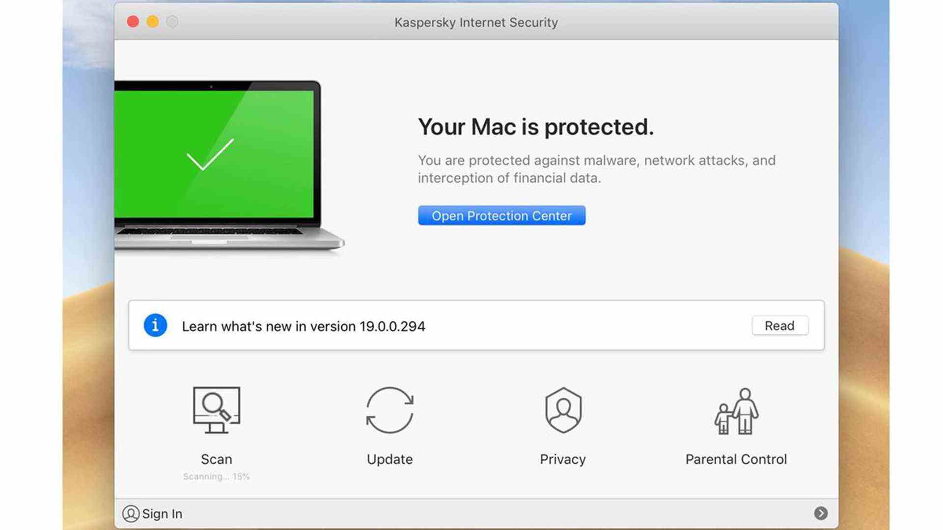 Kaspersky Internet Security pour Mac