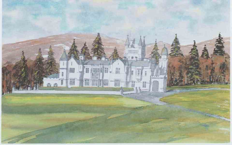 Le roi Charles est également connu pour ses peintures, comme celle-ci du château de Balmoral - Mike Merritt