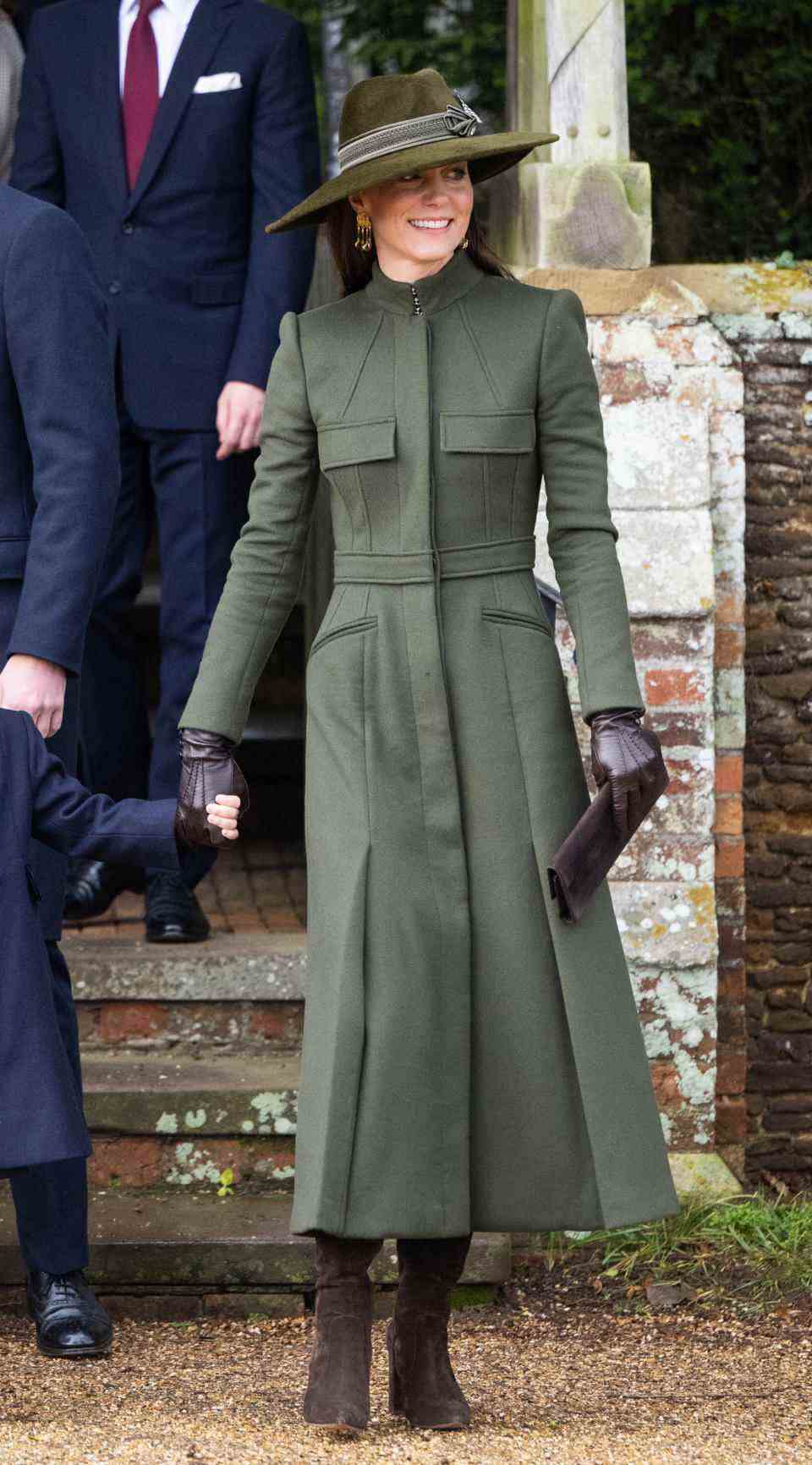 La princesse de Galles au service du jour de Noël à l'église de Sandringham en 2022. (Getty Images)