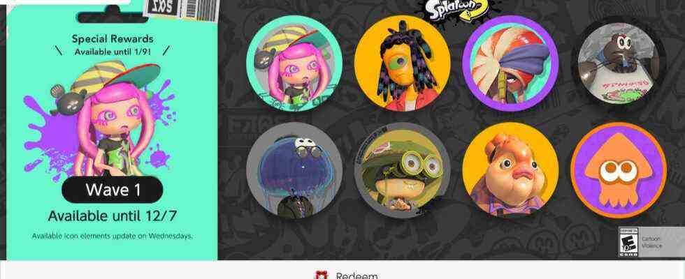 Nintendo Switch Online lance de nouveaux ensembles d'icônes Splatoon 3