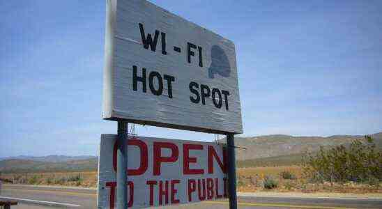 Wifi is available here sign