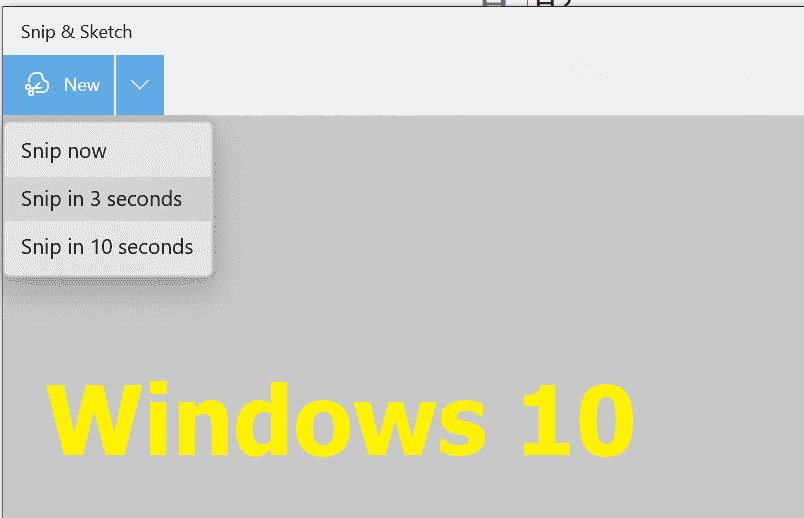 Snip et Sketch Delay Windows 10