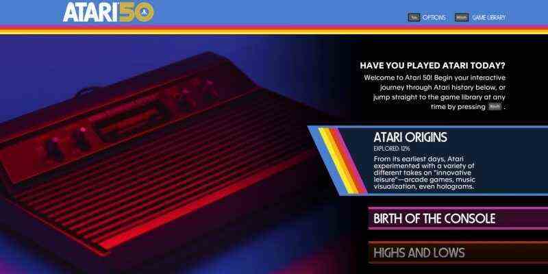 Atari 50: The Anniversary Celebration Review - Un demi-siècle d'histoire du jeu dans un excellent package