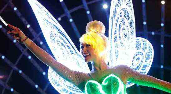 Tinkerbell in Main Street Electrical Parade