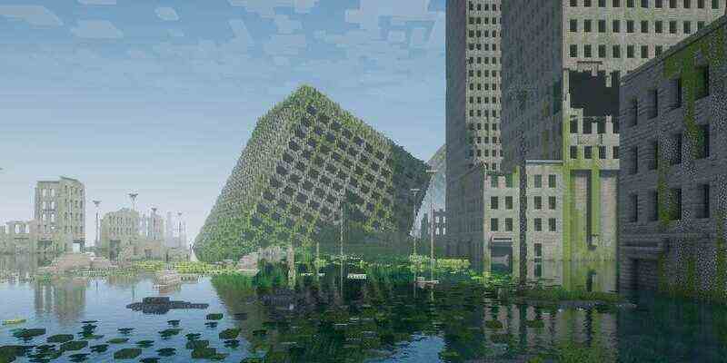 Découvrez ce paysage urbain abandonné réalisé dans Minecraft