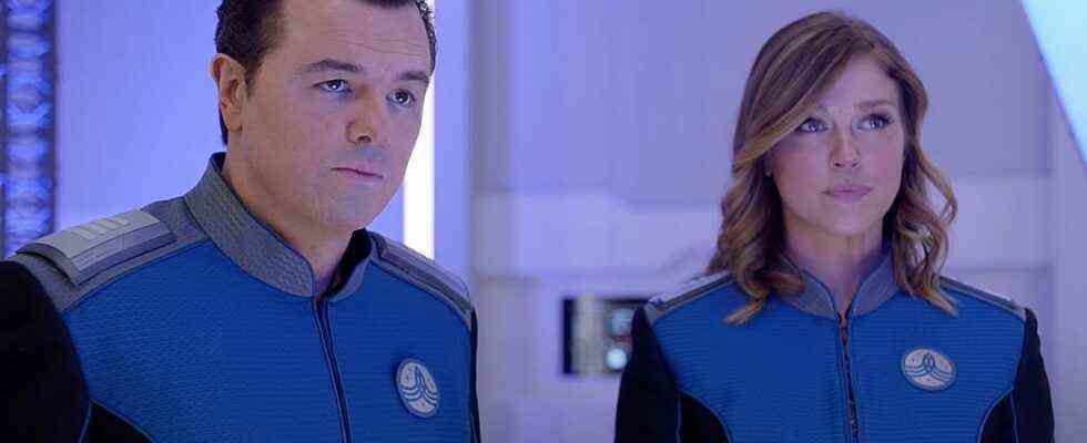 Seth MacFarlane and Adrienne Palicki on The Orville