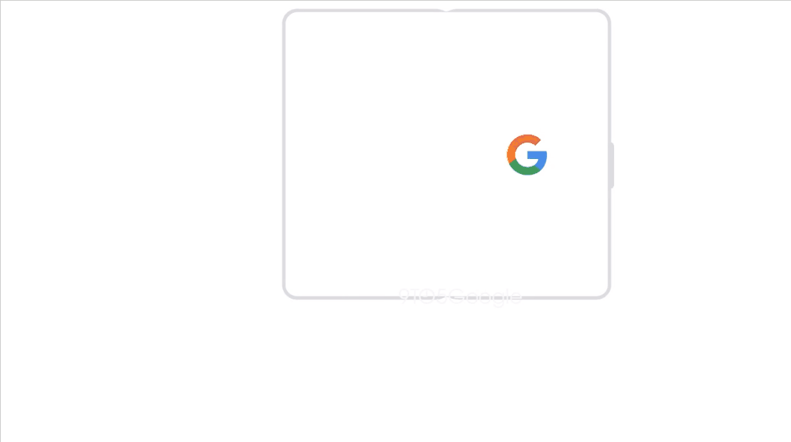 Animation de fuite de Google Pixel Fold