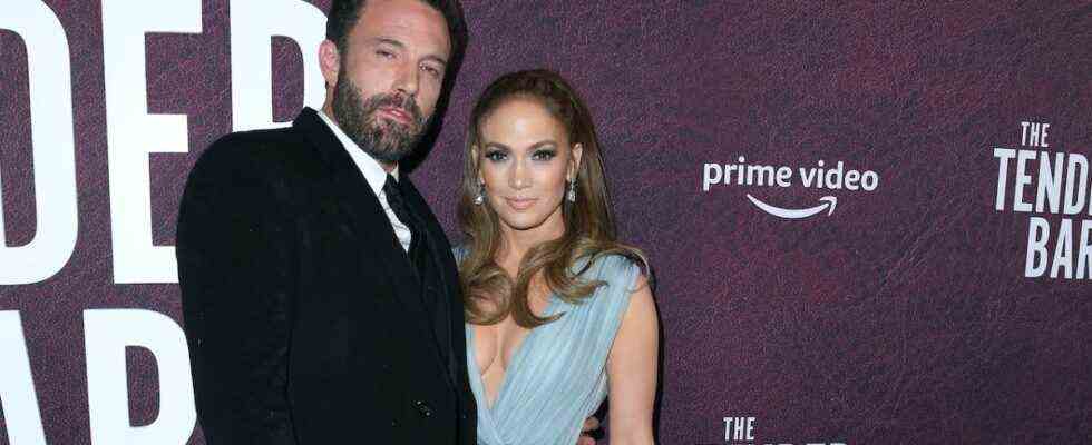 JLo and Ben Affleck at the premiere of The Tender Bar