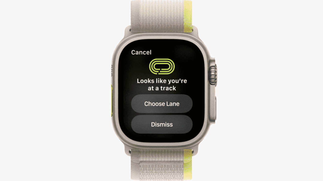 une photo de Track Detection sur Apple Watch Ultra