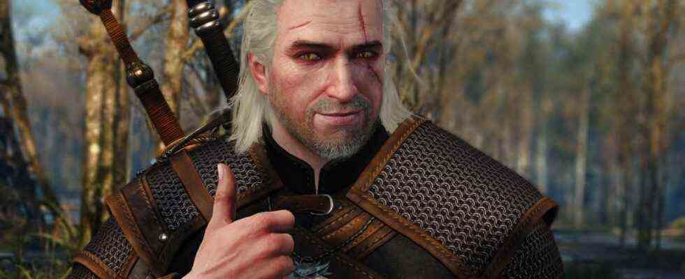 Geralt thumbs up