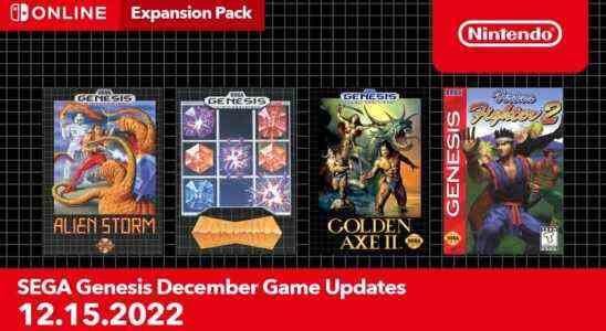 Nintendo Switch Online ajoute les jeux SEGA Genesis Golden Axe II, Alien Storm, Columns, Virtua Fighter 2