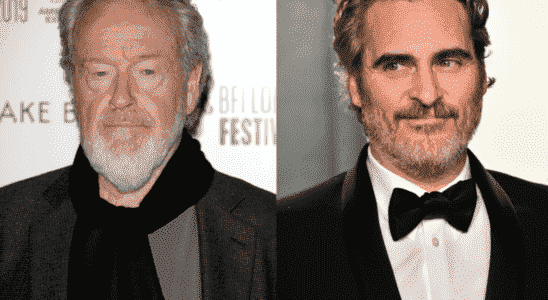 Ridley Scott and Joaquin Phoenix