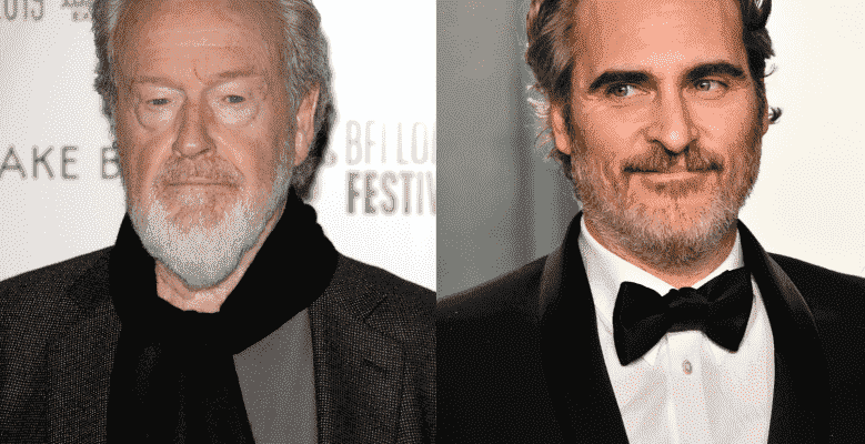 Ridley Scott and Joaquin Phoenix