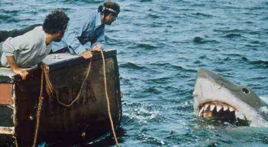 JAWS, from left:  Richard Dreyfuss, Robert Shaw, 1975