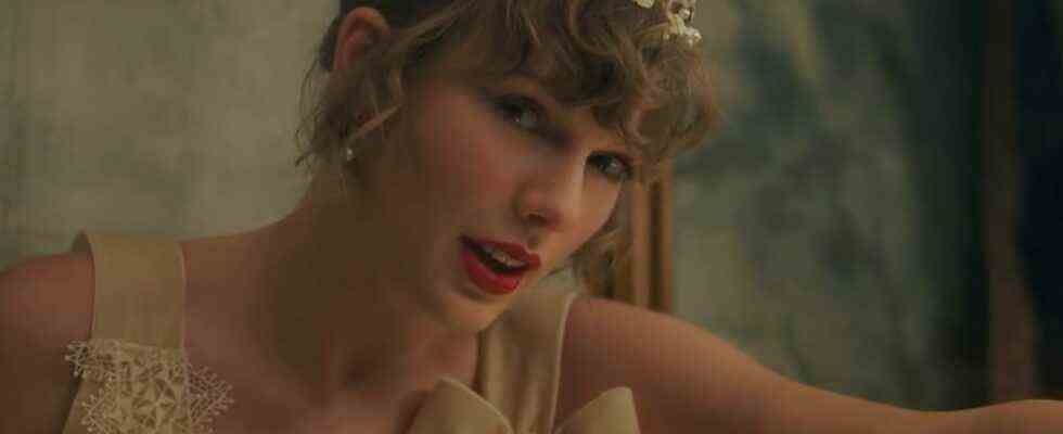 Taylor Swift in her music video for Willow.