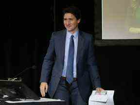 Le premier ministre Justin Trudeau témoigne devant l'enquête publique de la Commission d'urgence sur l'ordre public à Ottawa.