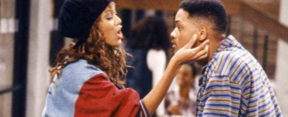 Tyra Banks and Will Smith on The Fresh Prince of Bel-Air