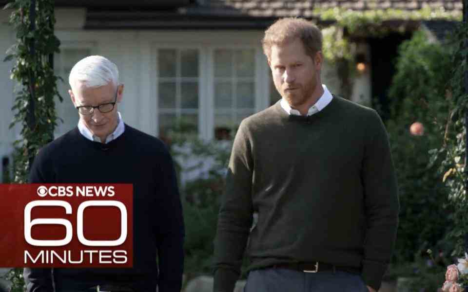 Le duc de Sussex s'entretient avec Anderson Cooper pour les 60 minutes de CBS News
