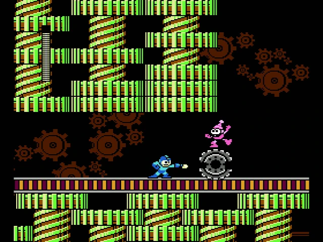 Mega Man 2 - Scène de l'homme en métal