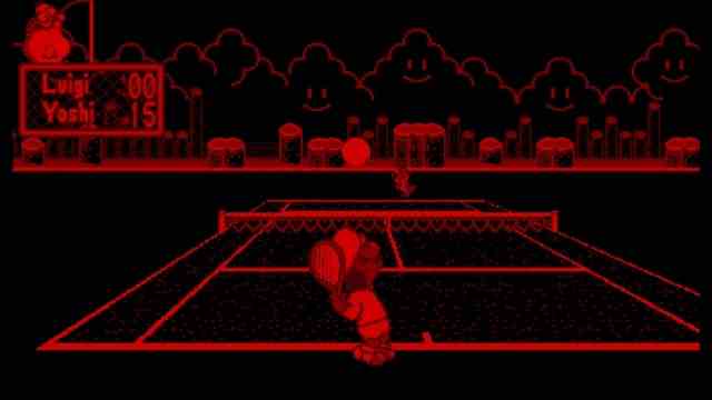 Le garçon virtuel Mario's Tennis