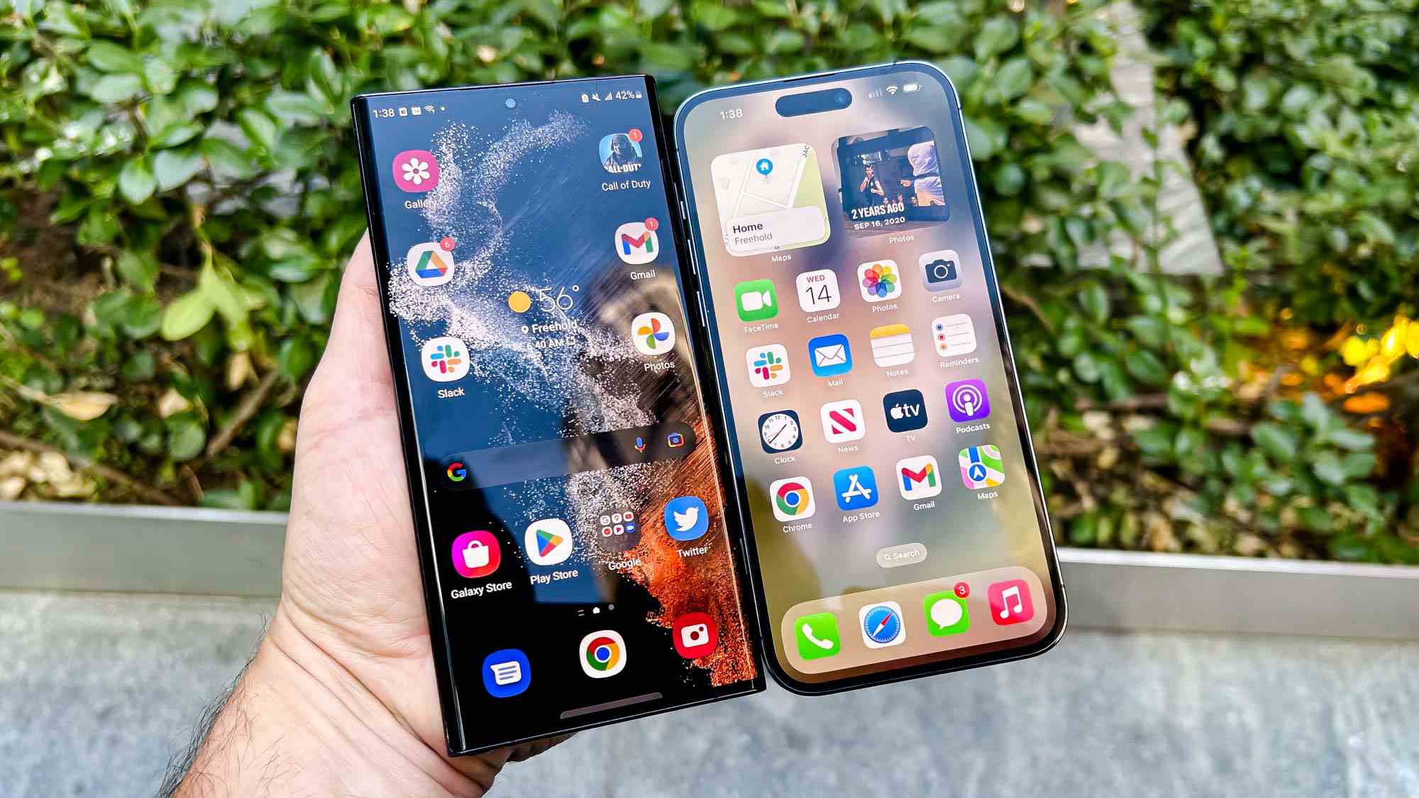 iPhone 14 Pro Max contre Galaxy S22 Ultra