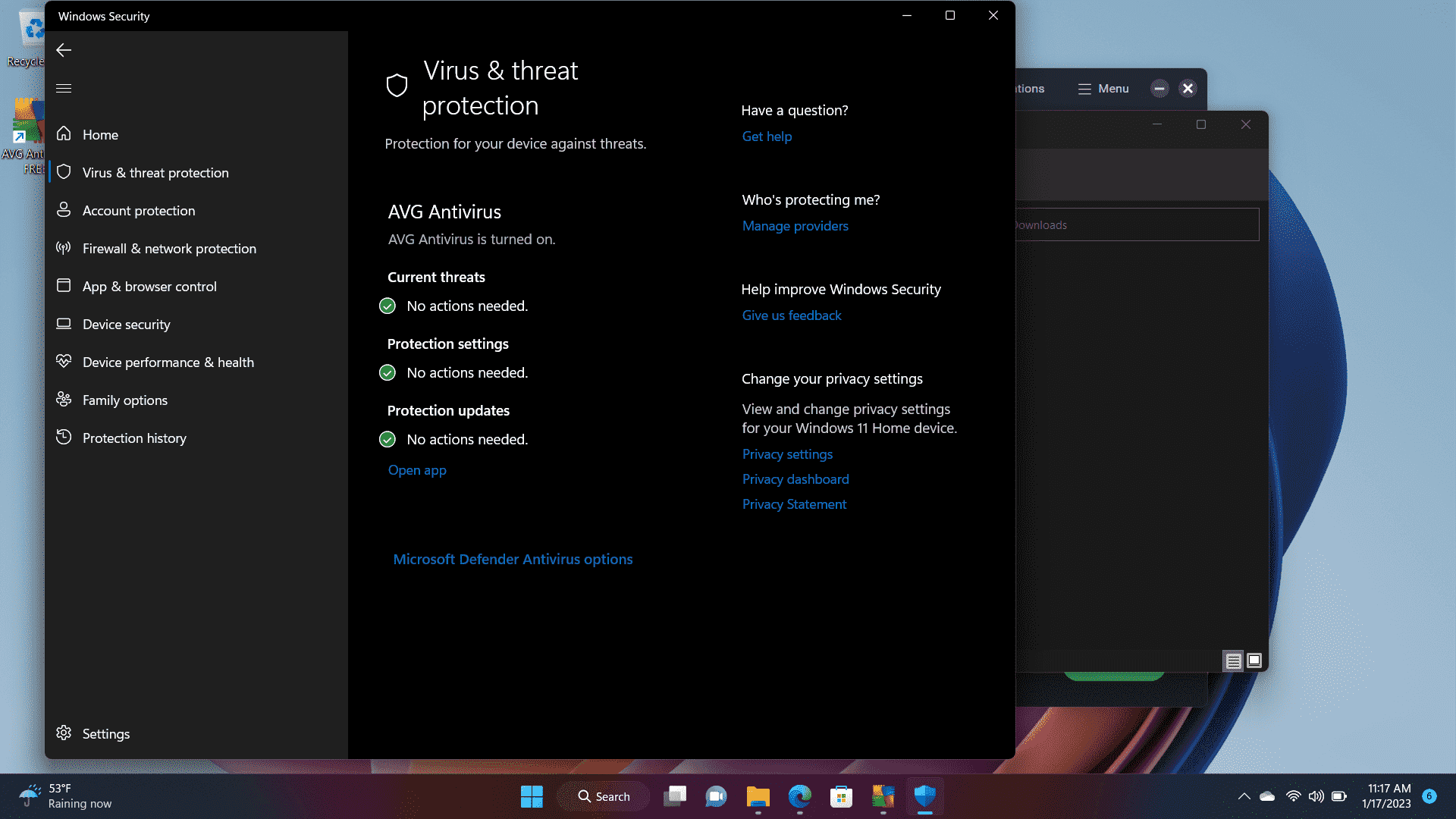 Désactiver Microsoft Defender dans Windows 11
