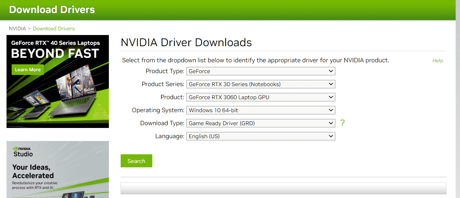 Comment mettre à jour les pilotes Nvidia