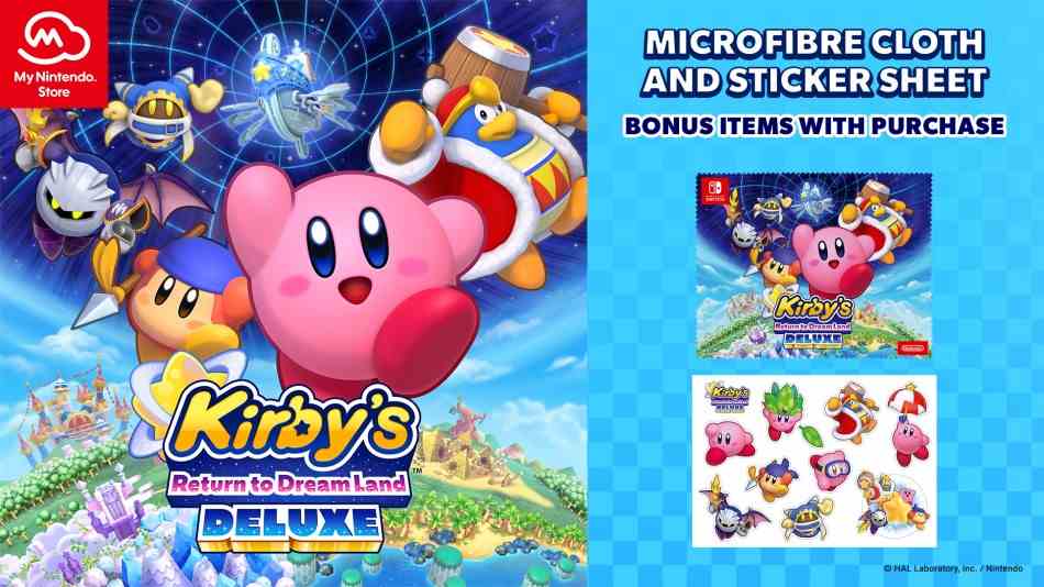 Kirby's Return to Dream Land Deluxe bonus de précommande Royaume-Uni