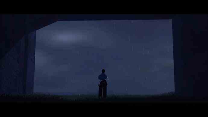 Bilan de la saison - le personnage, silhouetté, regarde vers l'extérieur un ciel étoilé