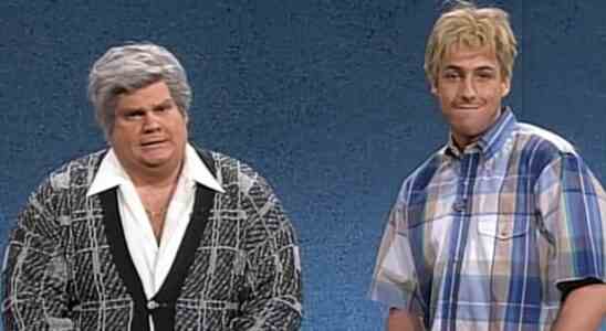 Chris Farley and Adam Sandler in the Saturday Night Live sketch