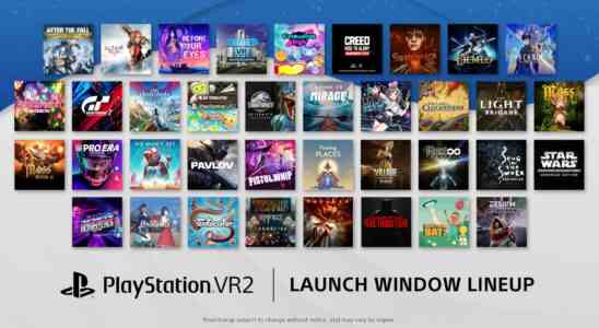 Annonce de la gamme de fenêtres de lancement PlayStation VR2
