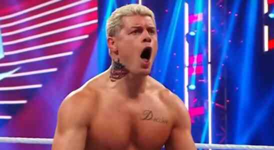 Cody Rhodes yelling in the ring in the WWE