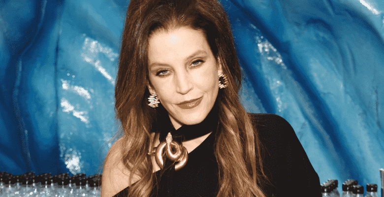 Lisa Marie Presley at the 2023 Golden Globes