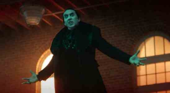 Découvrez Nicolas Cage dans le rôle de Dracula dans la première bande-annonce de Renfield