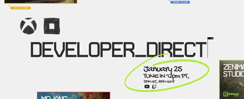 Diffusion en direct Xbox et Bethesda Softworks Developer_Direct prévue pour le 25 janvier