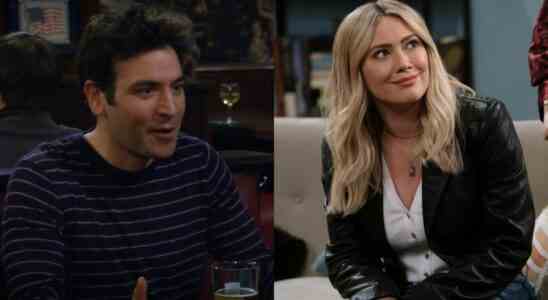 From left to right: Josh Radnor on How I Met Your Mother and Hilary Duff on How I Met Your Father