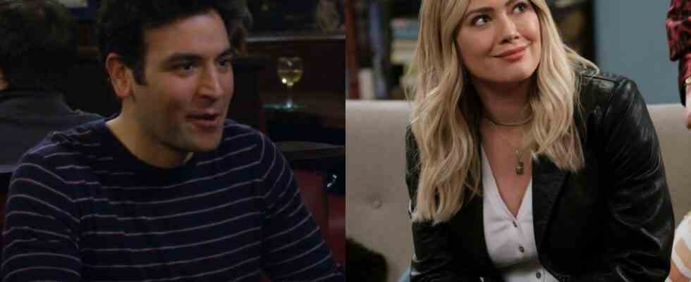 From left to right: Josh Radnor on How I Met Your Mother and Hilary Duff on How I Met Your Father