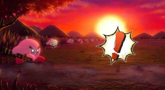 Le mini-jeu Samurai de Kirby bénéficie d'un support en ligne dans Return To Dream Land Deluxe